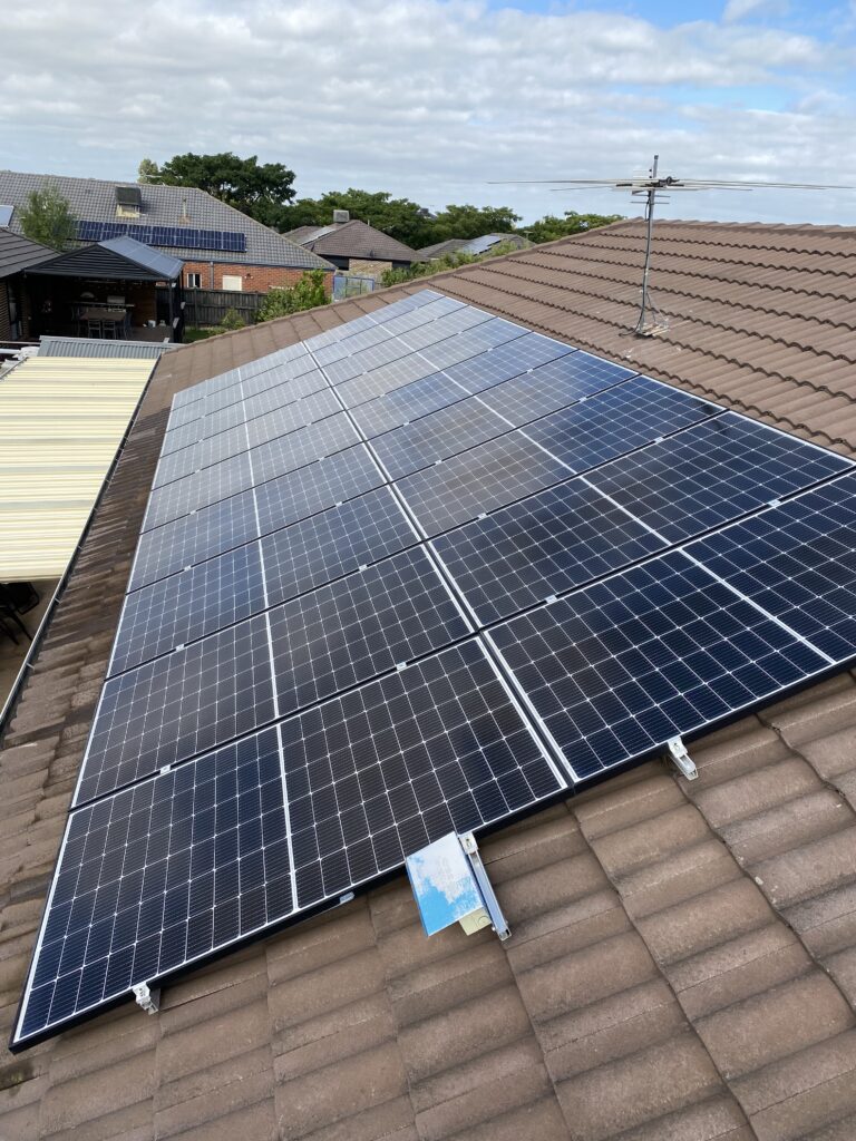 Solar panel cleaning after photo